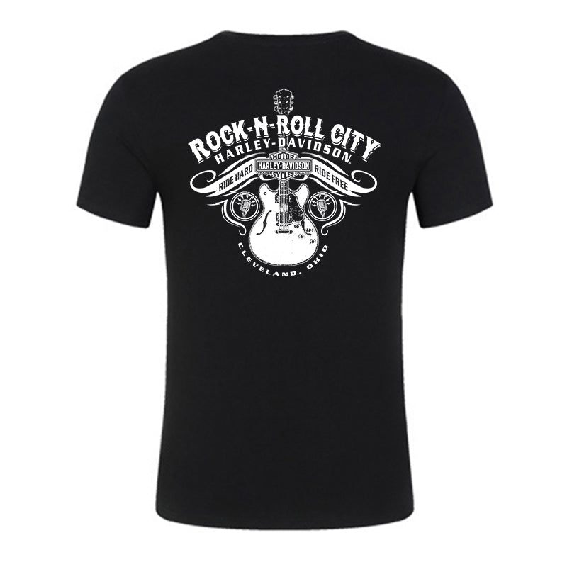 H D Rock & Roll Cotton Half Sleeve T-shirt