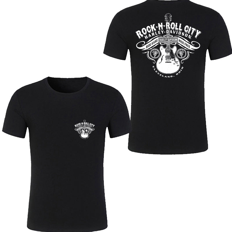 H D Rock & Roll Cotton Half Sleeve T-shirt