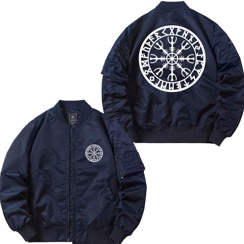 Viking Design Flying Zipper Bomber Jacket