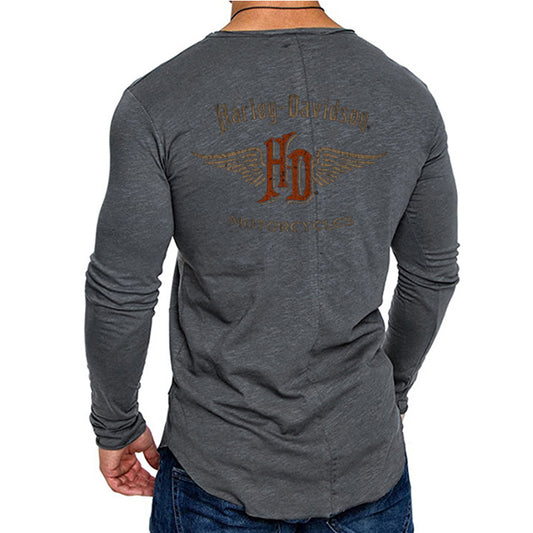 H D Wings Logo Long Sleeve T Shirt