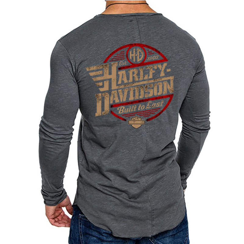 H D Build Logo Long Sleeve T Shirt