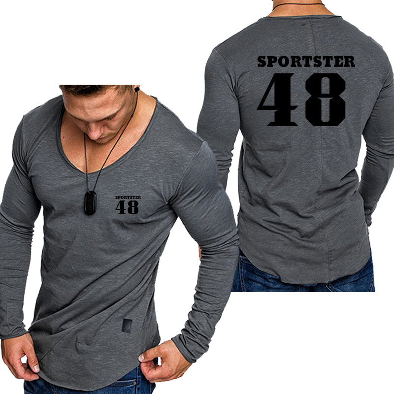 H D 48 Logo Long Sleeve T Shirt