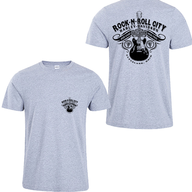 H D Rock & Roll Cotton Half Sleeve T-shirt