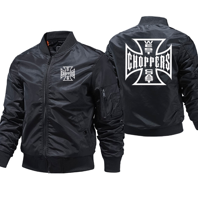 Chopper Motorcycle Logo Bomber Jacket