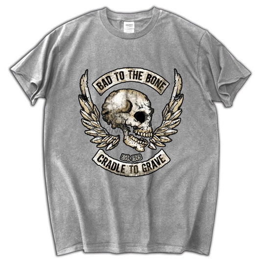 Bad To The Bone Motorcycle Cotton T-shirt