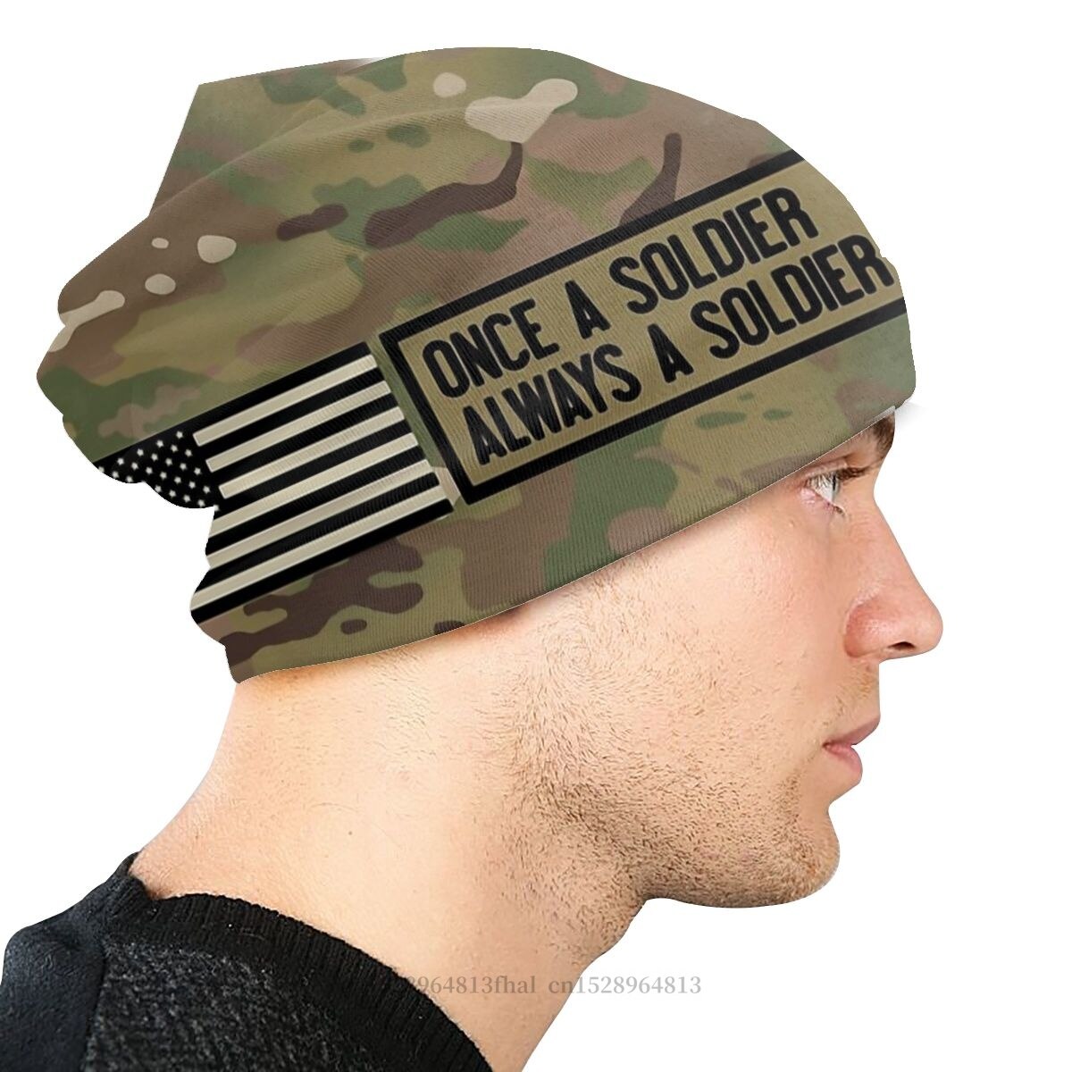 Always A Soldier Camouflage Army Beanies