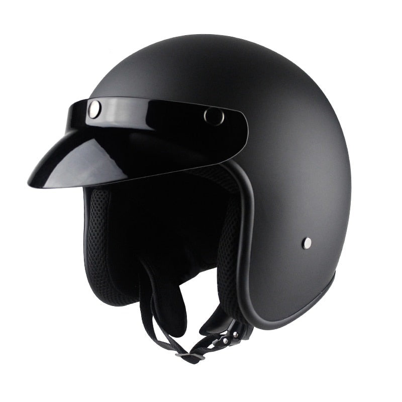 Open Face Vintage Motorcycle Helmet