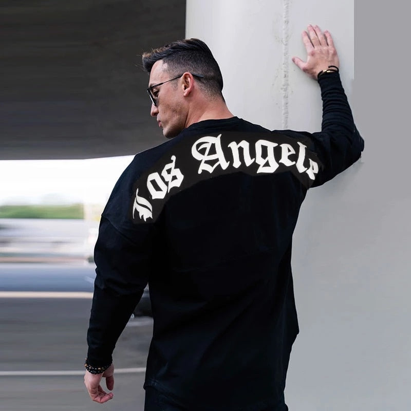 Los Angeles Print Long sleeve Cotton T-shirt