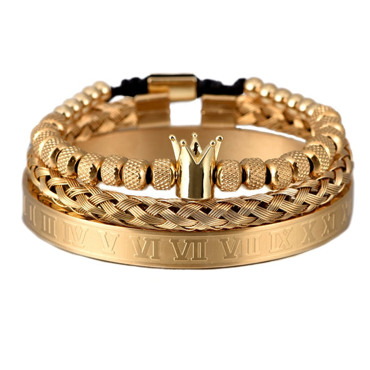 Luxury 3pcs/Set Stainless Steel Bracelet