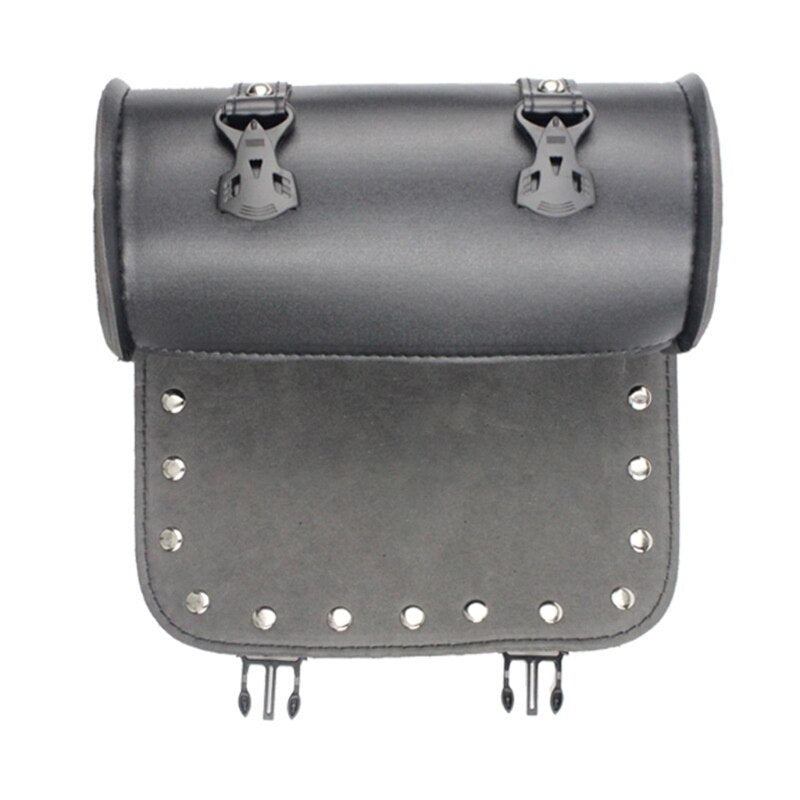 Universal Motorcycle PU Leather Black Handlebar Bag