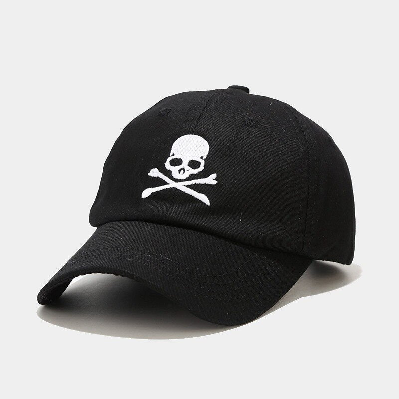 Skull Embroidery Baseball Cap