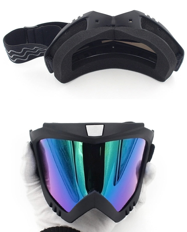 Motorcycle Helmet Face Mask with Goggles