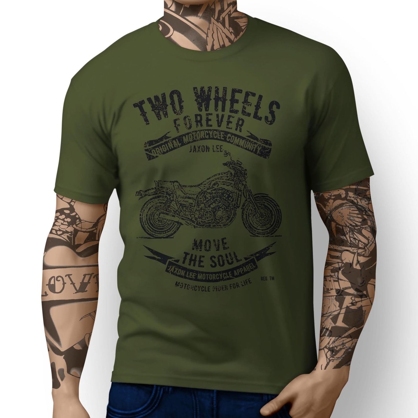 Two Wheels Forever Cotton T Shirt