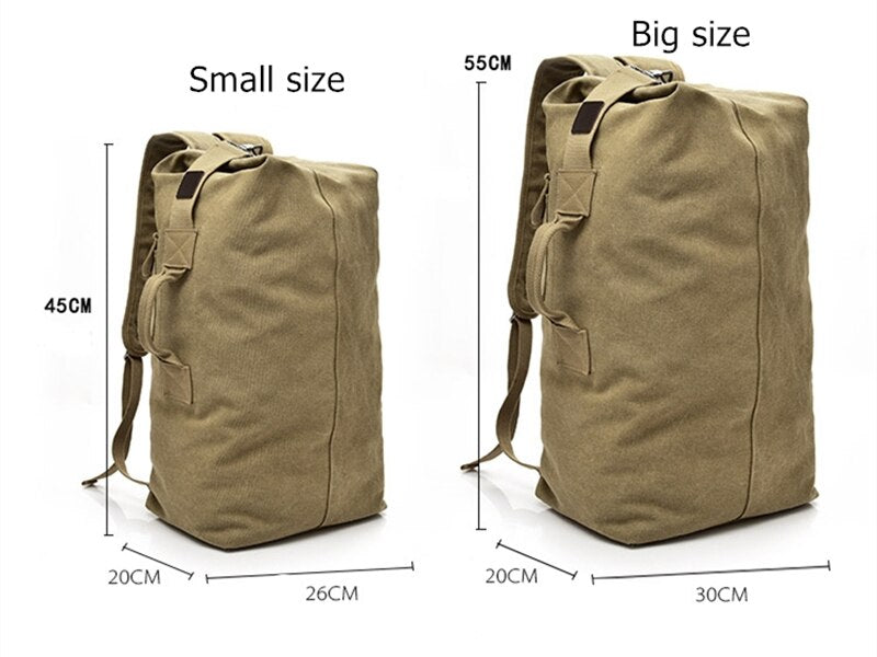 Large Capacity Canvas Backpack