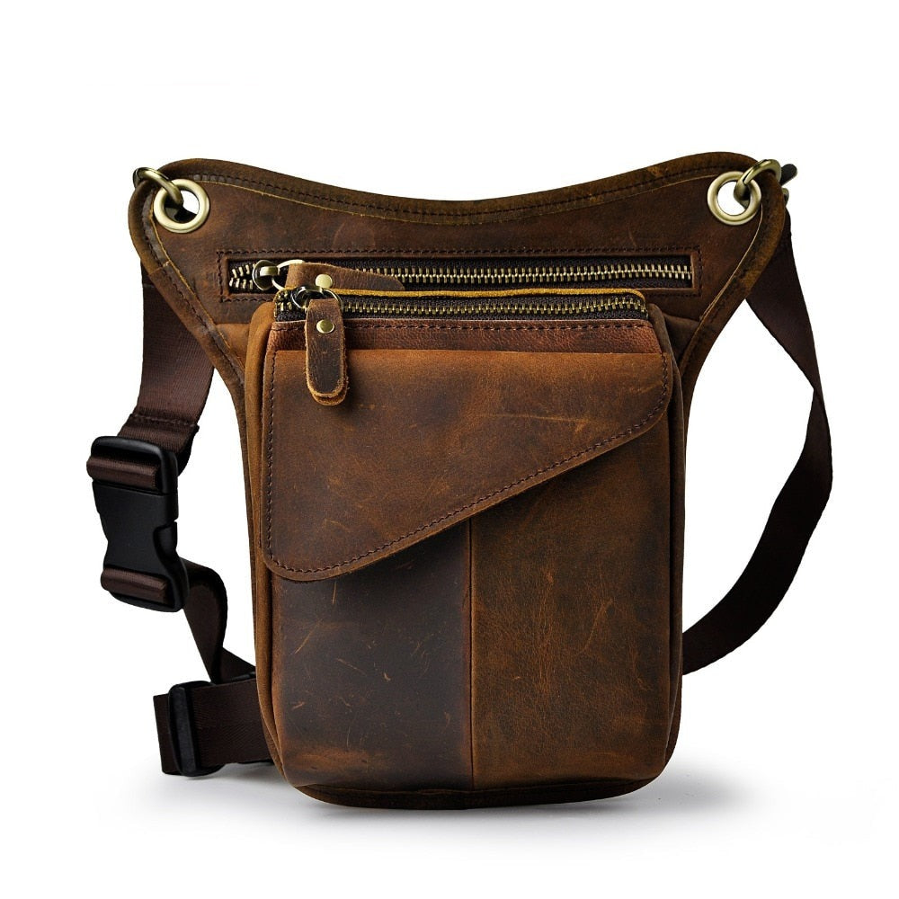 Genuine Leather Classic Multi-function Leg Bag