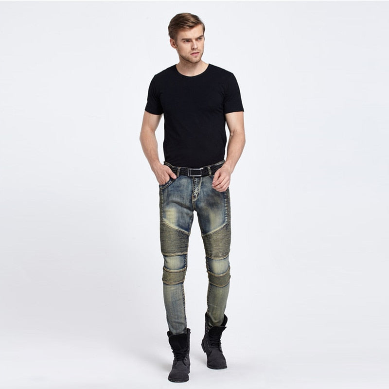 Motorcycle Riders Stylish Denim Jeans