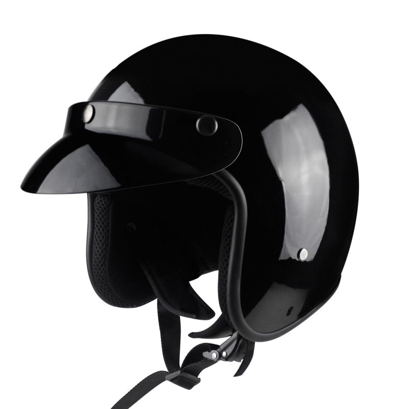 Open Face Vintage Motorcycle Helmet