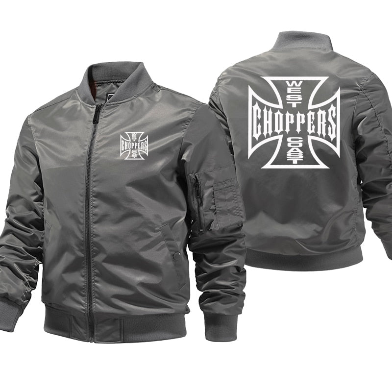 Chopper Motorcycle Logo Bomber Jacket