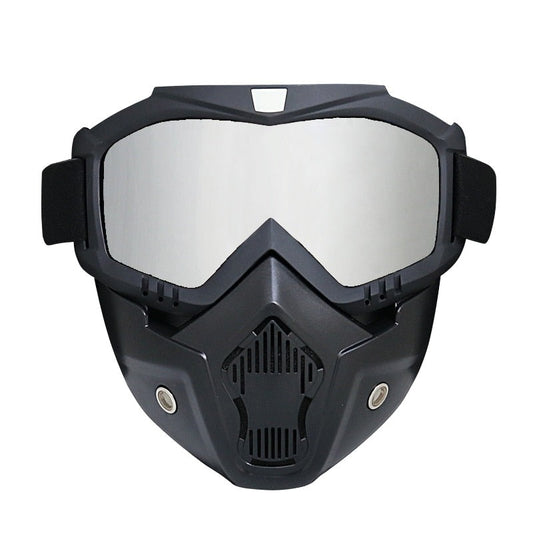 Motorcycle Helmet Face Mask with Goggles