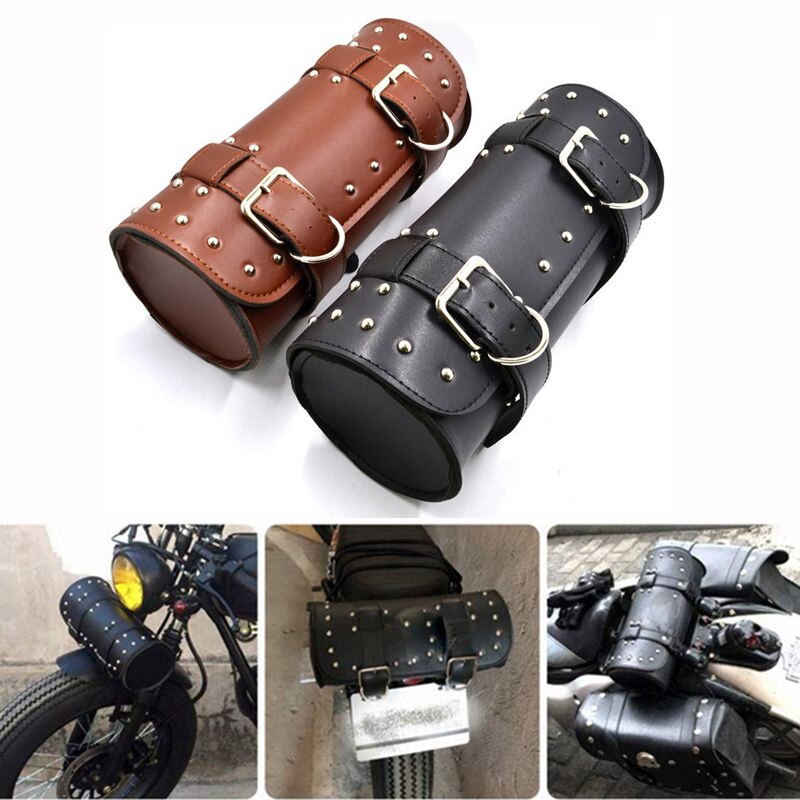 Motorcycle Fork PU Leather Tail Bag