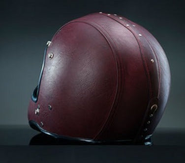 Punk Retro Motorcycle Leather Helmet