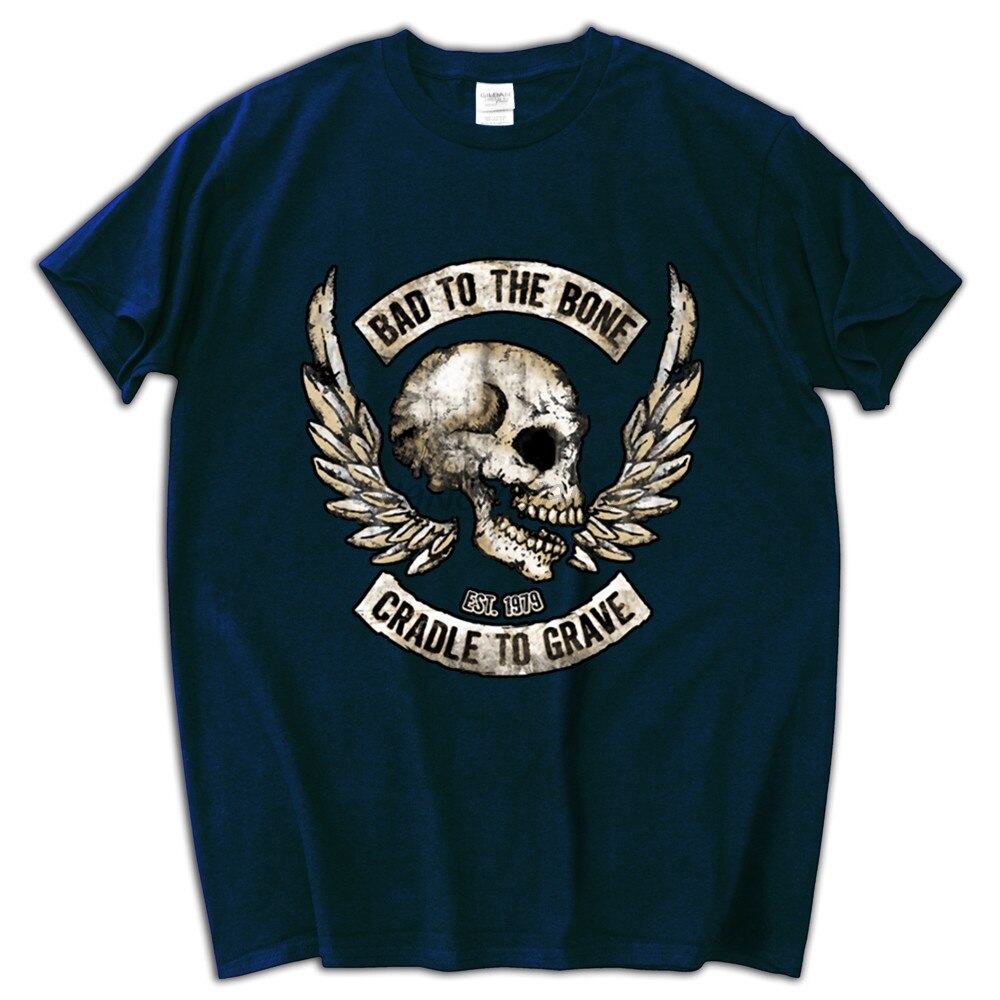 Bad To The Bone Motorcycle Cotton T-shirt