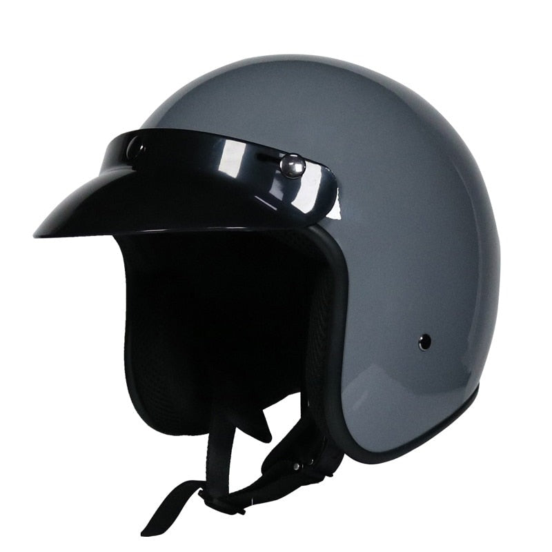 Open Face Vintage Motorcycle Helmet