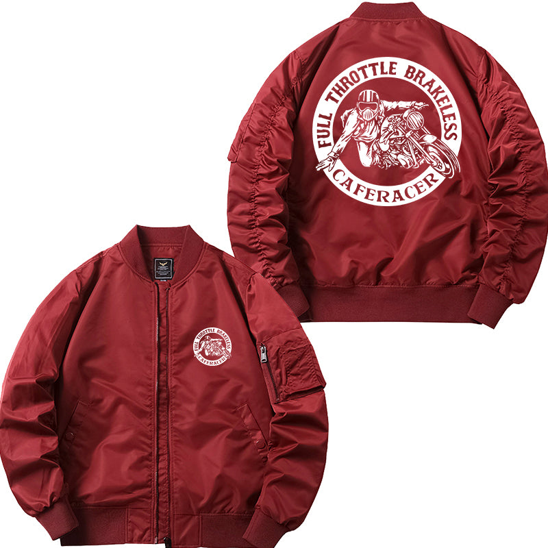 Caferacer Design Flying Zipper Bomber Jacket