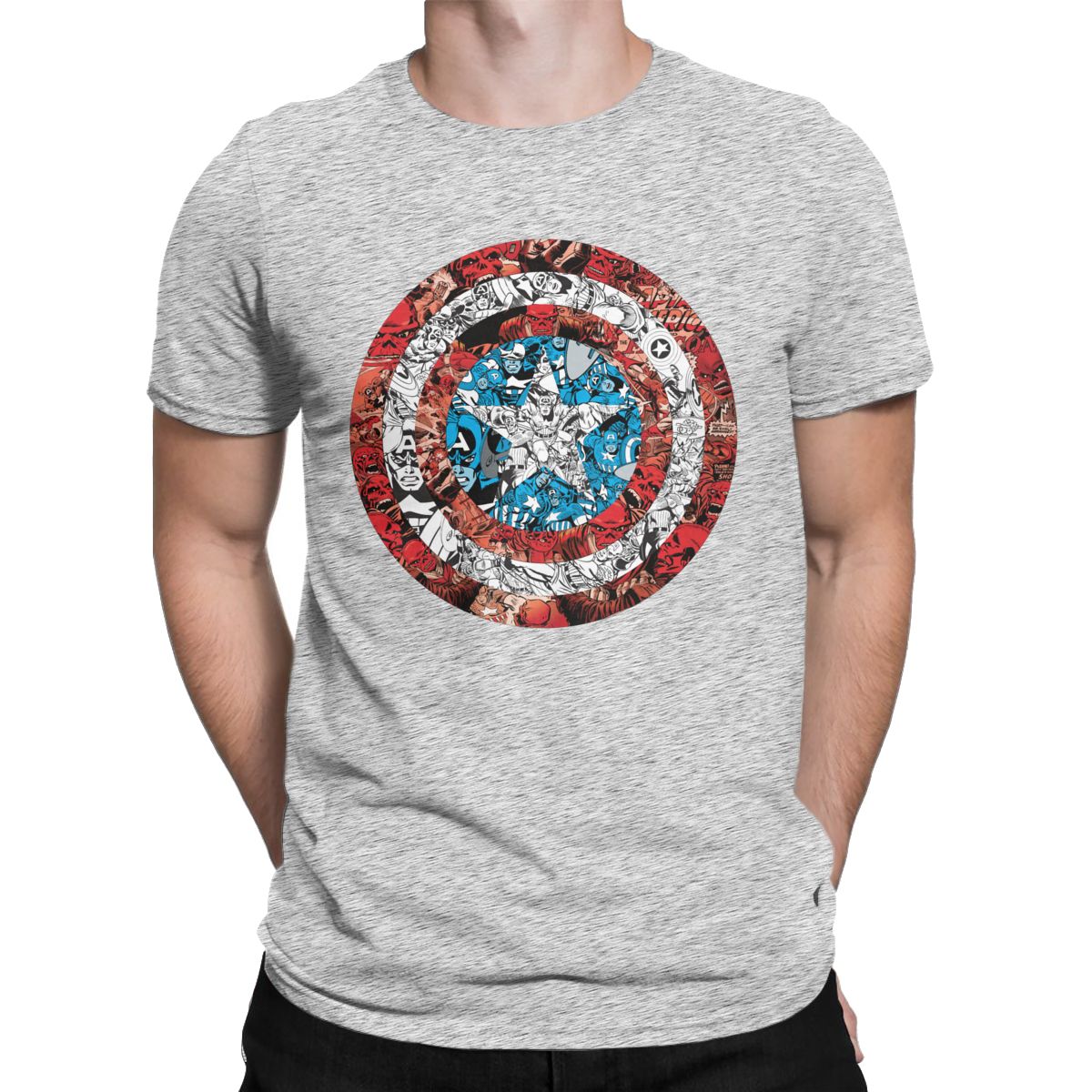 Marvel Captain America Comic Shield T Shirt