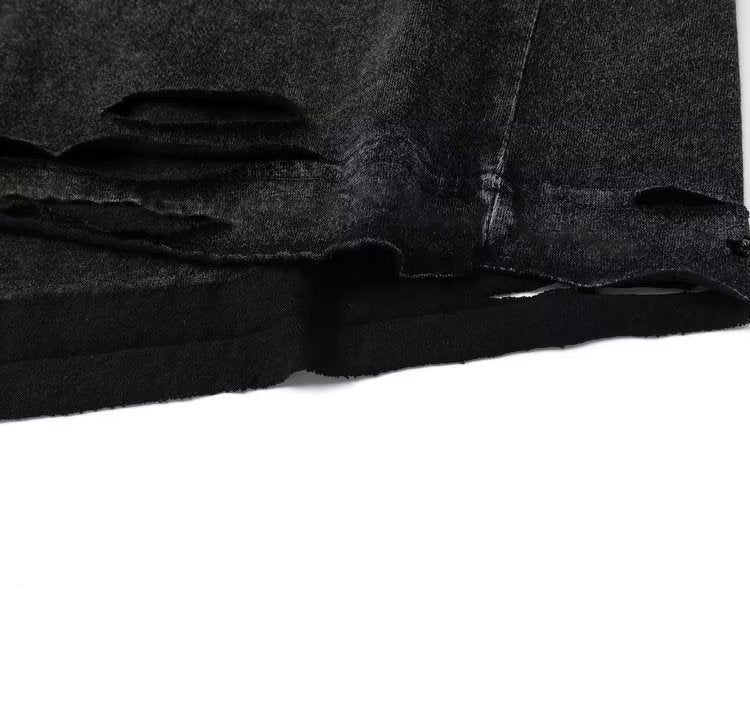 Demon Black Vintage Washed Vest