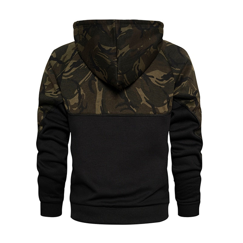 Fleece Camo Casual Hoodies