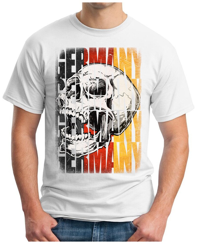 Skull Germany Flag  T-Shirt