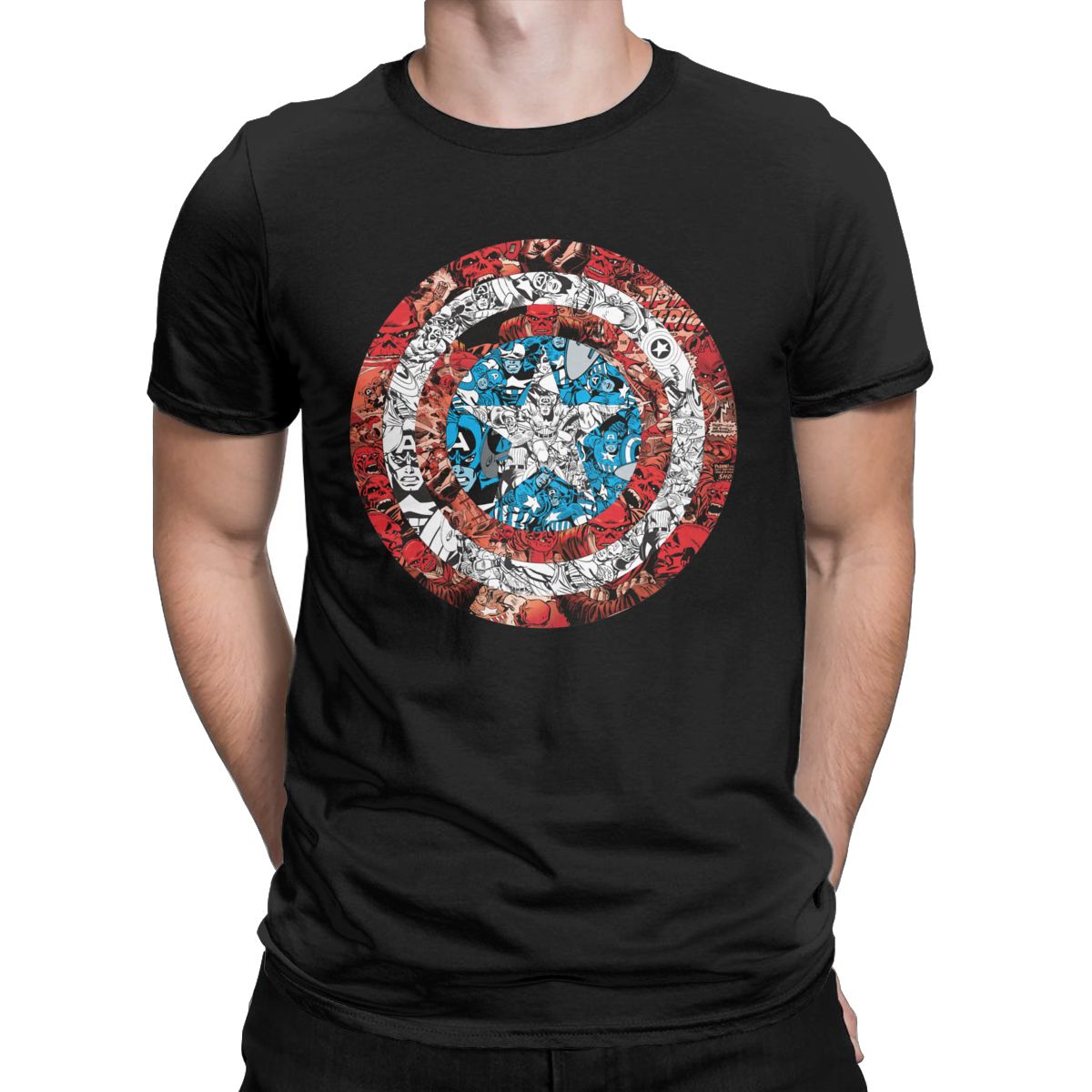 Marvel Captain America Comic Shield T Shirt