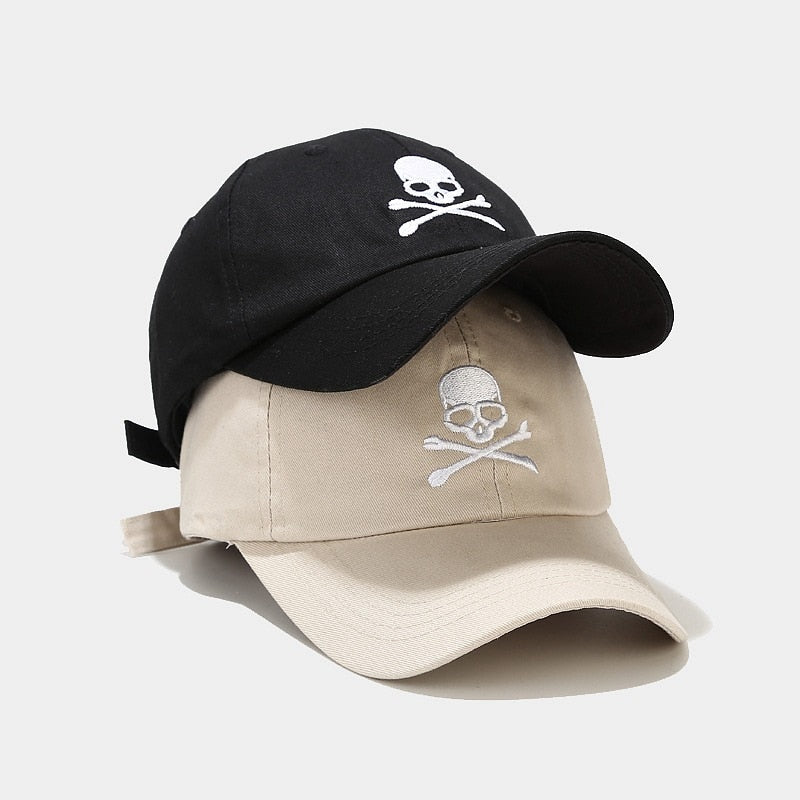 Skull Embroidery Baseball Cap