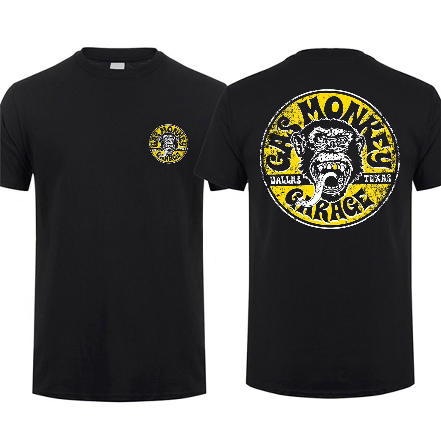 Black Double-sided Print Gas Monkeys Garage T-shirt