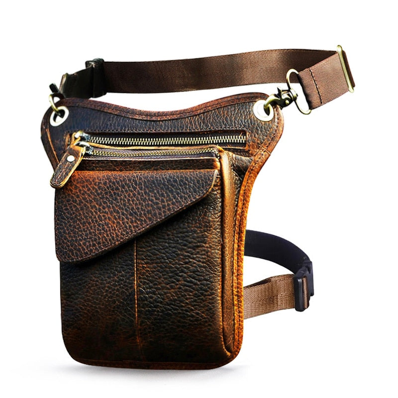 Genuine Leather Classic Multi-function Leg Bag