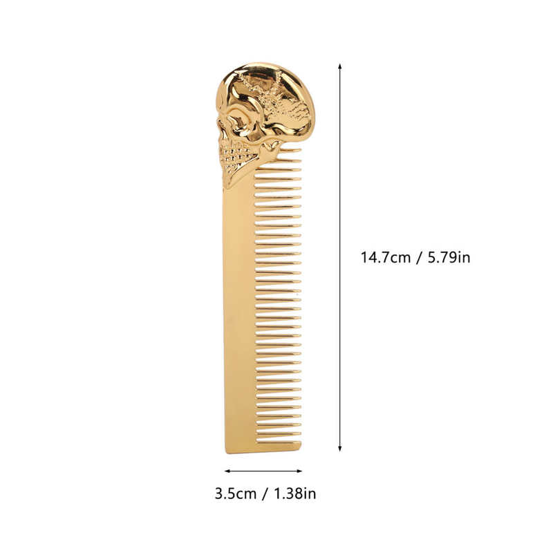 Zinc Alloy Skull Pattern Hair Styling Comb