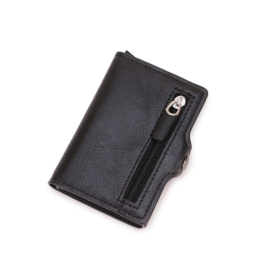 Carbon Fiber Anti Rfid Leather Credit Card Holders