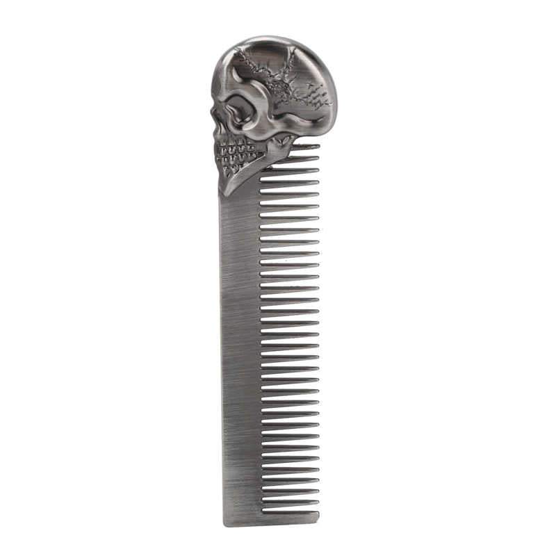 Zinc Alloy Skull Pattern Hair Styling Comb