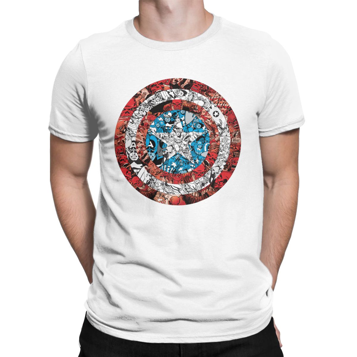 Marvel Captain America Comic Shield T Shirt