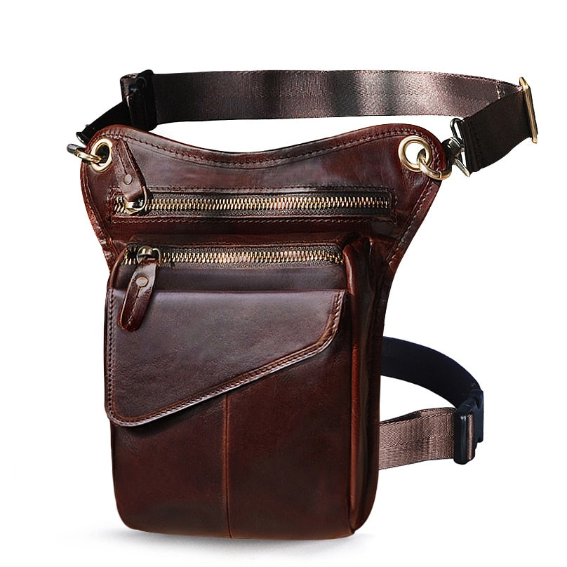 Genuine Leather Classic Multi-function Leg Bag