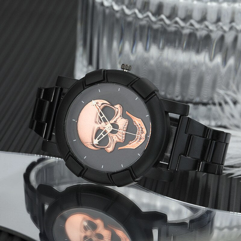 Skull 3D Ghost Series Large Cool Dial Designer Quartz Watches