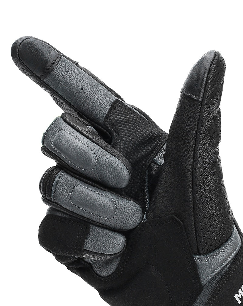 Retro Real Leather Motorcycle Gloves