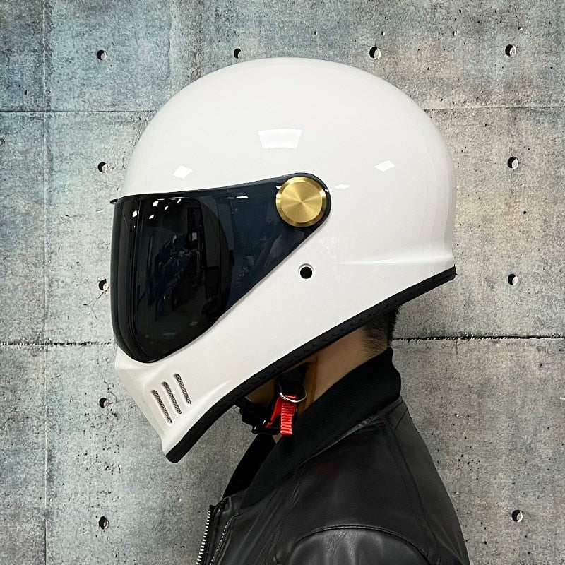vintage full face motorcycle helmet