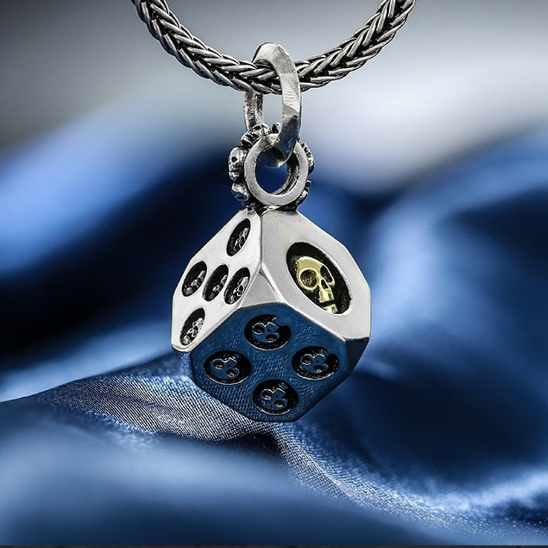 Cubical Skull Pendant Necklace