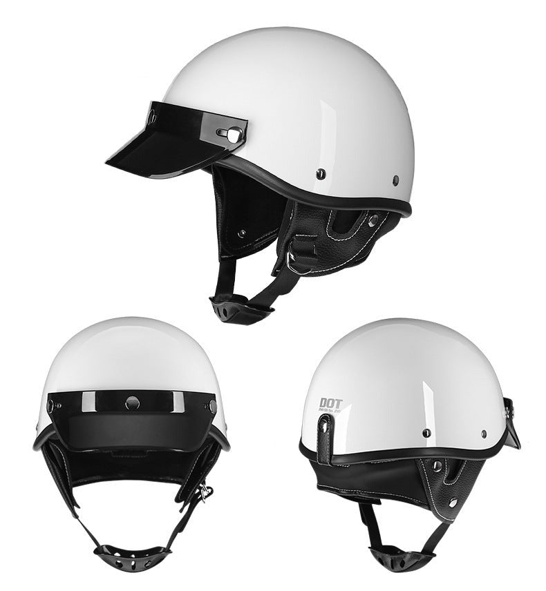 Half Face Retro German Style Motorcycle Helmet