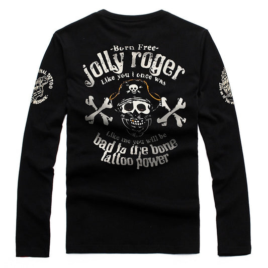 Jolly Roger Born Free Full Sleeve T Shirt