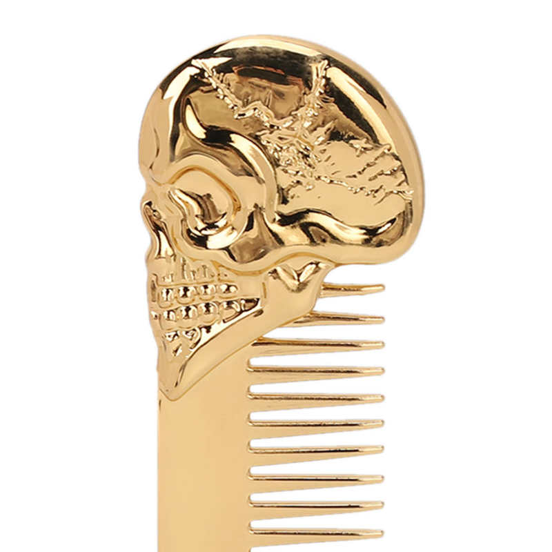 Zinc Alloy Skull Pattern Hair Styling Comb