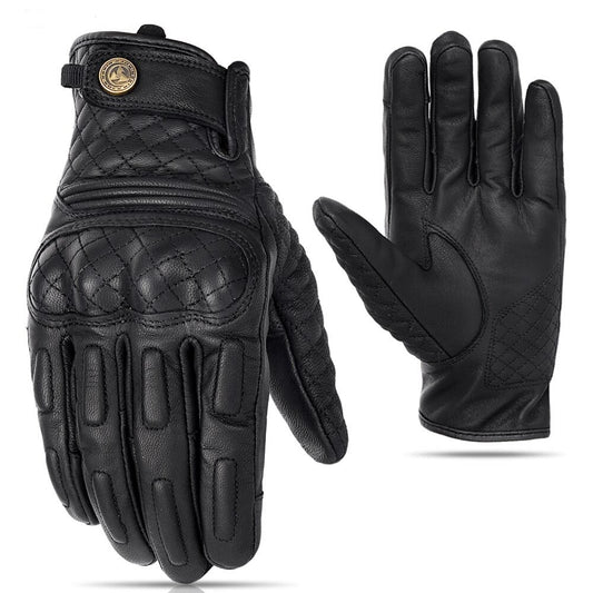 Retro Leather Vintage Motorcycle Gloves