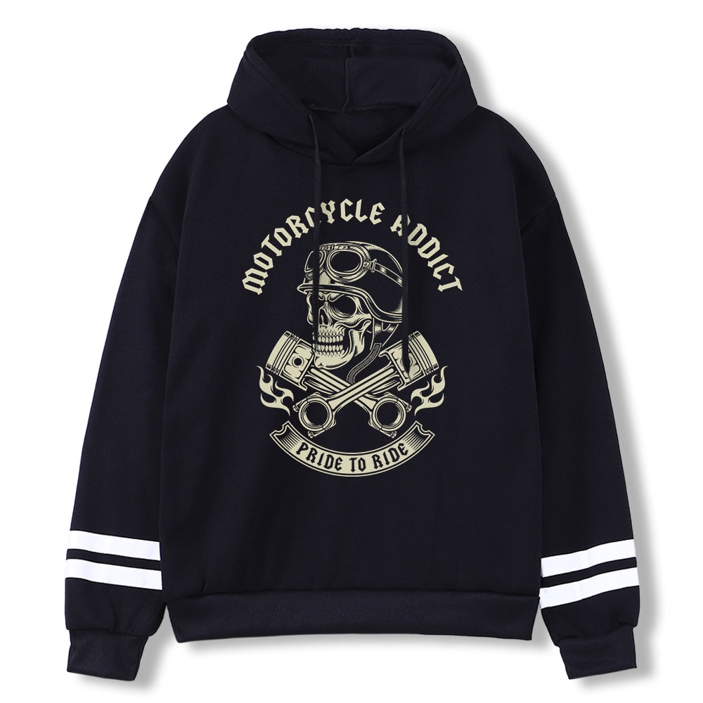 Motorcycle Addict Pride To Ride Hoodie